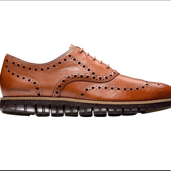 Cole Haan Zeroguard Wingtip Oxford British Tan Leather Java Sole Lace Up main image 5